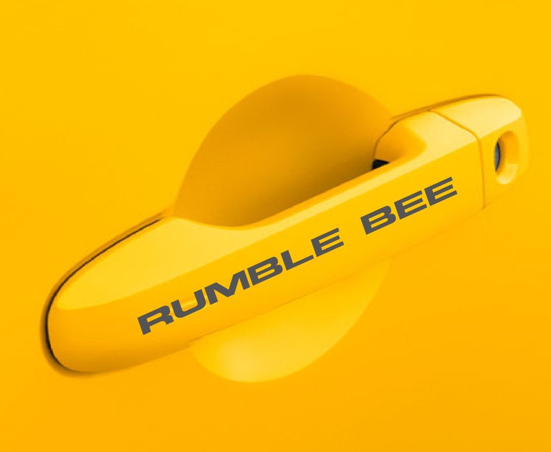 "Rumble Bee" or "Truck Number" Custom Door Handle Decals - Click Image to Close